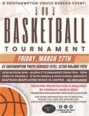 3-on-3 Basketball Tournament Friday, March 27, 2026,  7:00 PM – 10:00 PM at Southampton Youth Services (SYS)