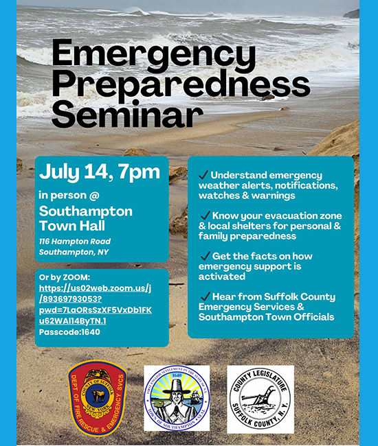 Emergency Preparedness Seminar - SH Town