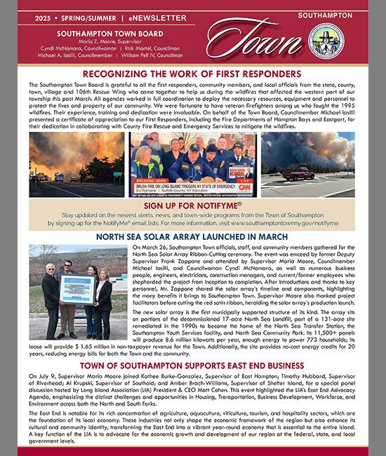 Image of Spring/Summer 2025 Newsletter, page 1 