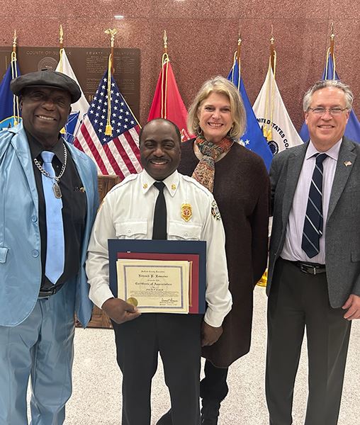 2026 Black History Month Celebration recipient, Southampton Fire Department Chief Polis Walker.