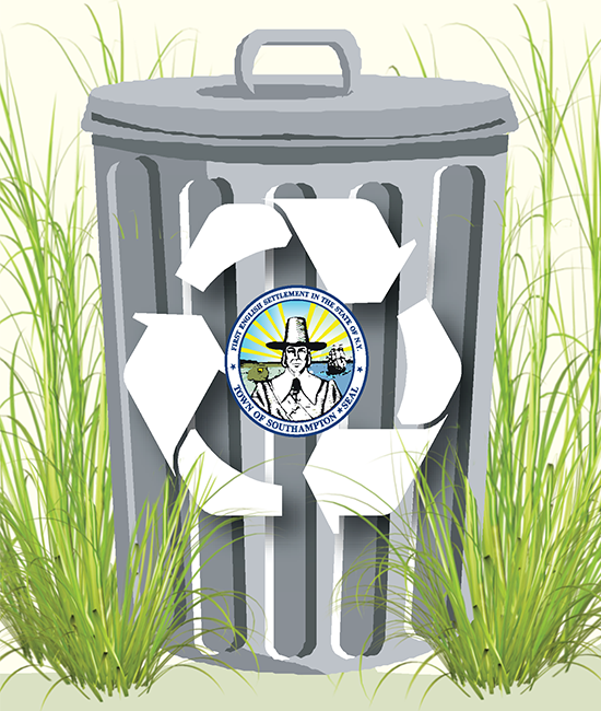 Great East End Cleanup Tash Can and Town Seal