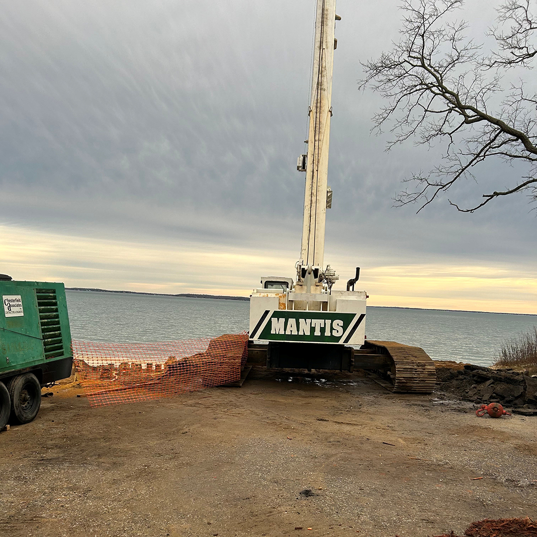 Bulkhead is being reconstructed and a new ramp installed for access to North Sea Beach